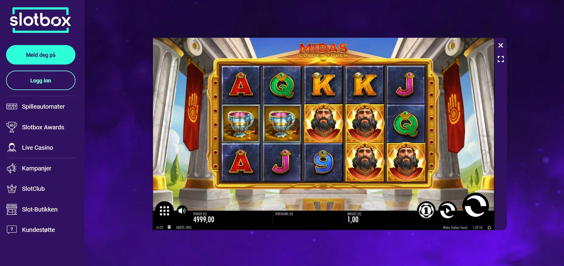 Bonuser hos Slotbox Bonuser hos Slotbox